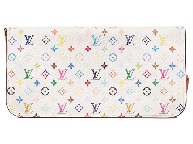 Louis Vuitton White Monogram Multicolore Insolite Wallet