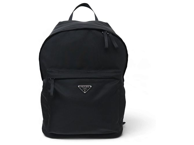 NEUER PRADA 2VZ034 RUCKSACK AUS SCHWAREM RE-NYLON GEWEBE