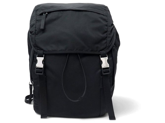 NEW PRADA MONTAGNA 2VZ062 BACKPACK IN BLACK RE-NYLON CANVAS BACKPACK BAG