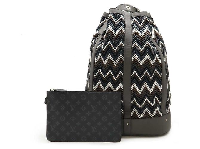 Louis Vuitton PVC/Leather Monogram Eclipse 2way Backpack M43082