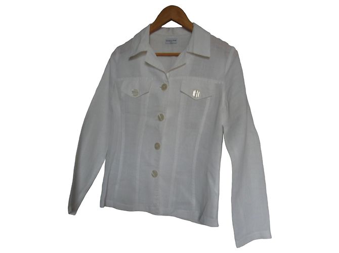 Autre Marque Renatto Bene White Linen Jacket