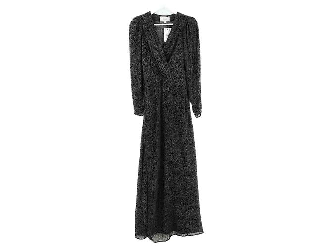 Vestido de seda negro Ba&Sh