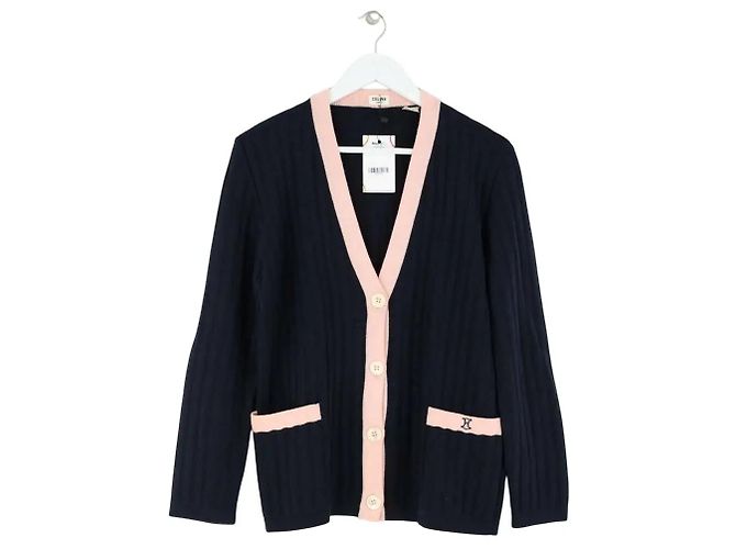 Céline Cardigan aus Wolle marineblau