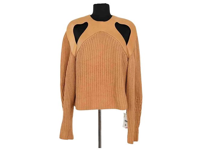 Autre Marque Jersey Dion Lee de algodón camel XL