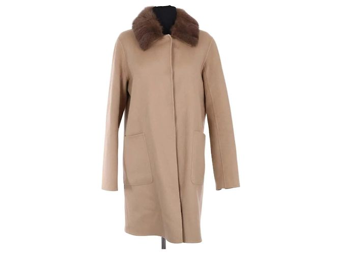 Max & Moi Wollmantel Camel