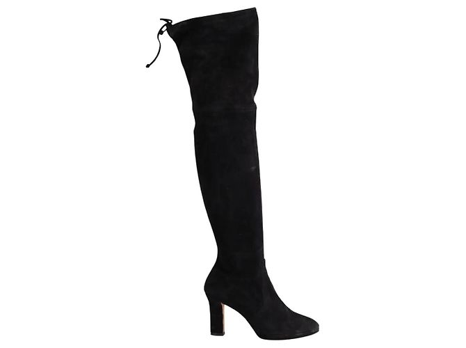 Botas Stuart Weitzman de ante negro