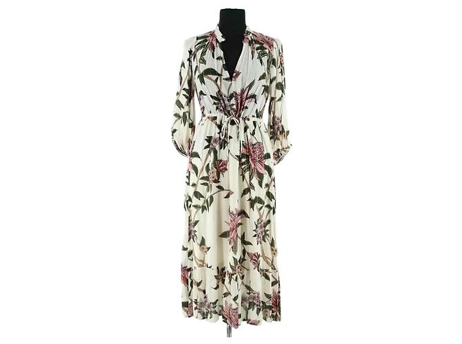 Ba&Sh Weißes Viskose Kleid
