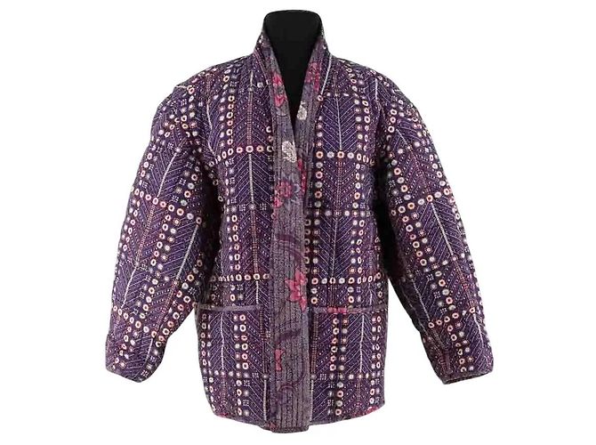 Kimono Isabel Marant de algodão roxo