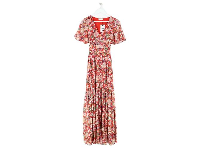 Ba&Sh Kleid aus roter Seide