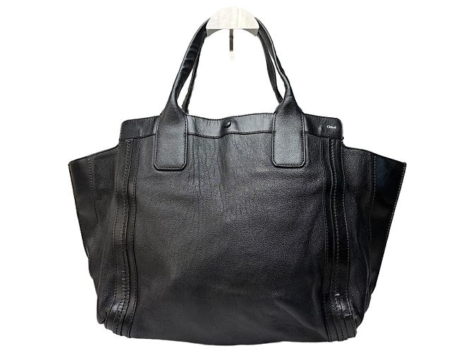Sac à main structuré Vintage Chloé Edith avec poignée supérieure Noir