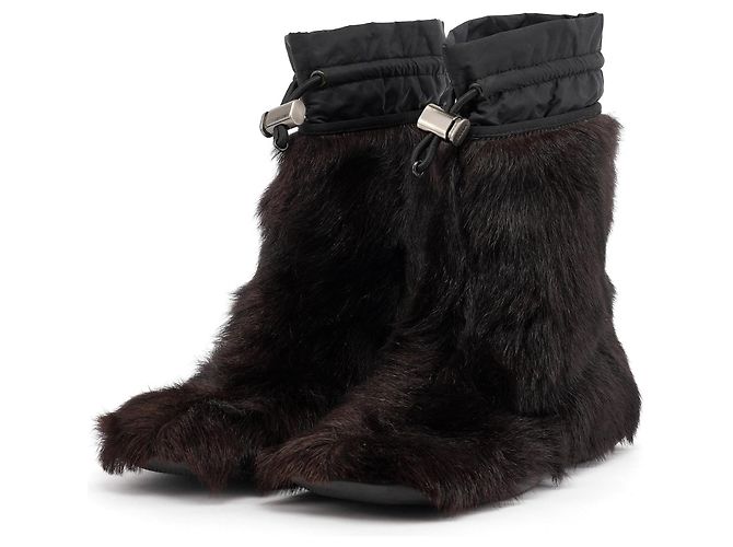 Fall 1999 Prada Sport Brown Fur Boots