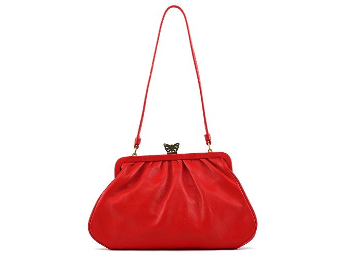 Marc Jacobs Borsa a tracolla farfalla in pelle rossa