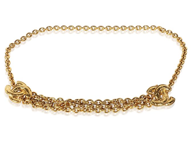Chanel Vintage Steppengürtel CC Vergoldet
