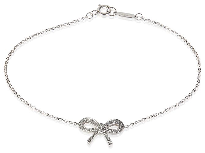 Tiffany & Co. Platin-Diamant-Armband Bow