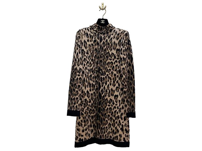 Autre Marque Balmain Paris Leopard Strickkleid Sz.38 gebraucht