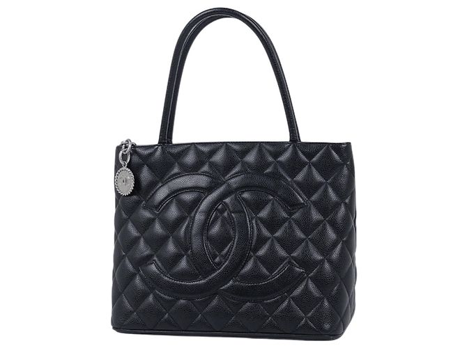 Saco Tote Chanel em Pele de Bezerro Grão