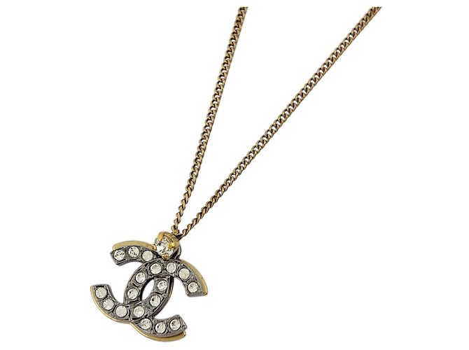 Collana Chanel Gold Rhinestone