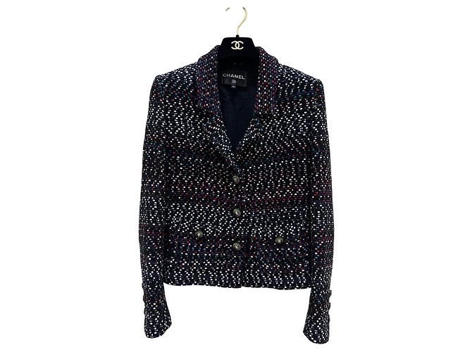 CHANEL Multicolor Tweed Jacket - 2017 Sz.34 Pre-owned