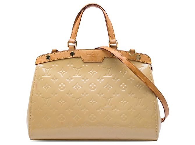 Louis Vuitton Beige Monogram Vernis Brea