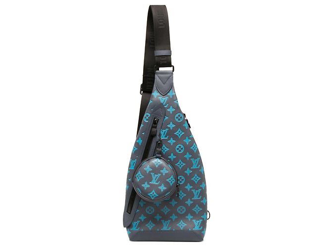 Louis Vuitton Blue Monogram Shadow Duo Sling
