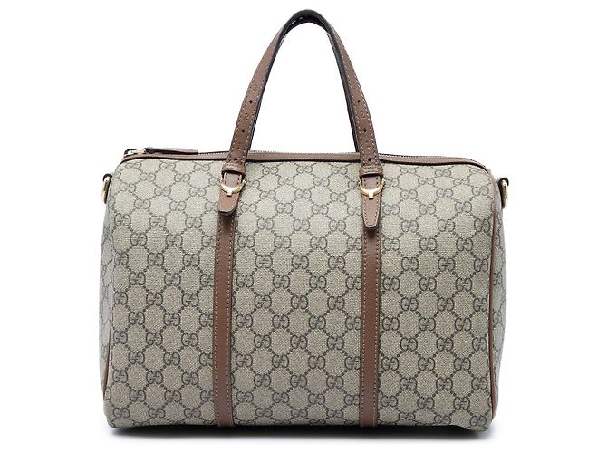 Bolsa Gucci Nice Boston Medium GG Supreme Bege