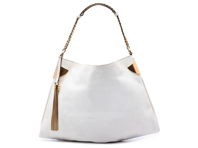 Gucci 1970 Hobo em couro branco Medium