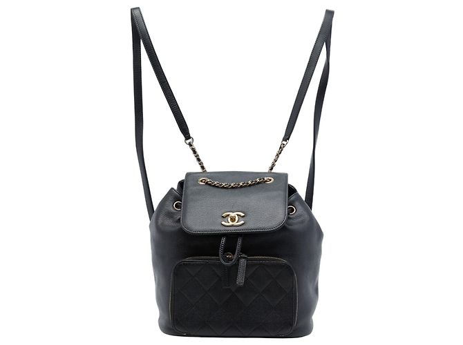 Chanel Black Caviar Business Affinity Backpack