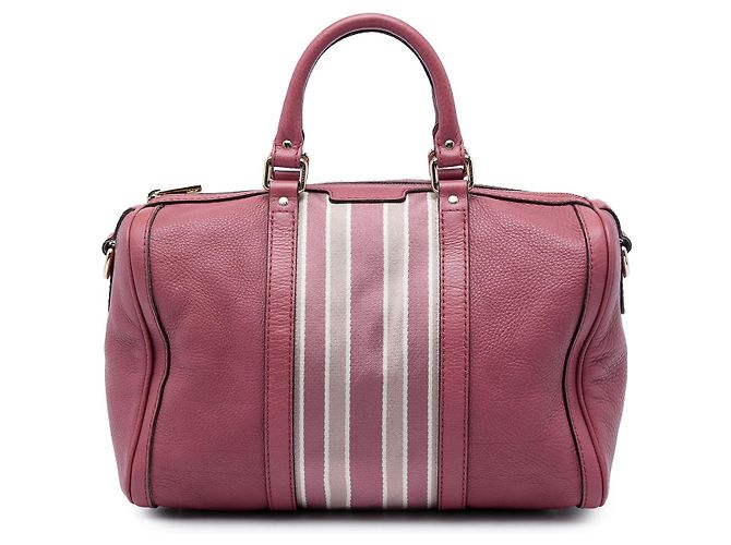 Borsa Boston Gucci Joy Medium in pelle di vitello rosa con Web