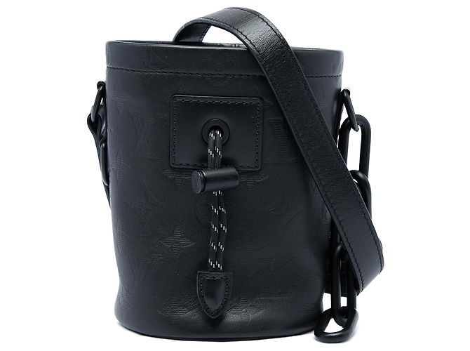 Louis Vuitton Black Monogram Shadow Nano Chalk