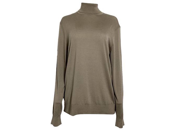 Theory Rollkragenpullover aus beiger Wolle