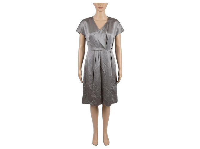 Marni Graues Acetat-Kleid