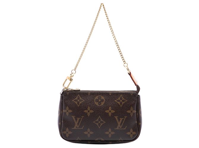 Sac à main Louis Vuitton Monogram Mini Pochette Accessoires Marron