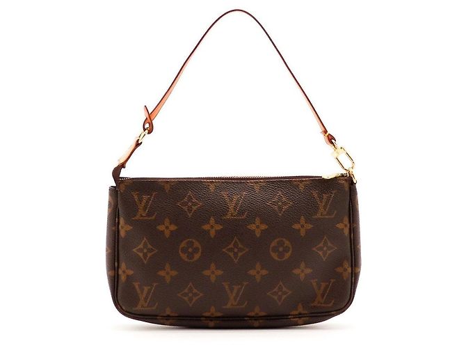 Louis Vuitton Pochette Accessoires Monogram Canvas Marrón