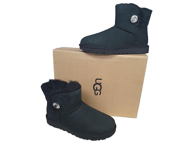 Stivali UGG Bailey Button Bling Mini - Nero - Taglia 40