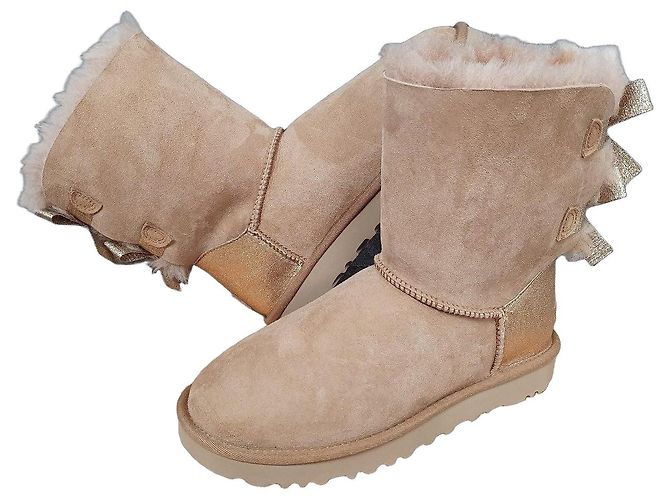 UGG Bottes Bailey Bow Marron Or Taille 38