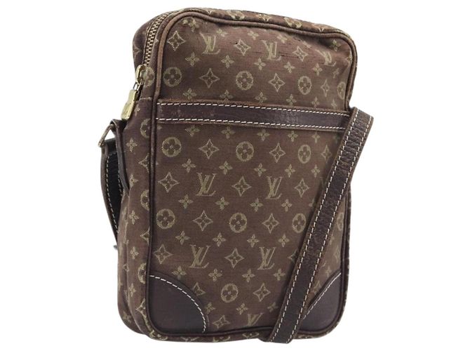 LOUIS VUITTON Monogram Mini Lin Danube Shoulder Bag Ebene M95228 LV