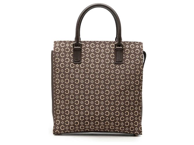 Céline Celine Brown C Macadam Canvas Tote