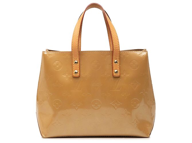 Louis Vuitton Beige Monogram Vernis Reade PM