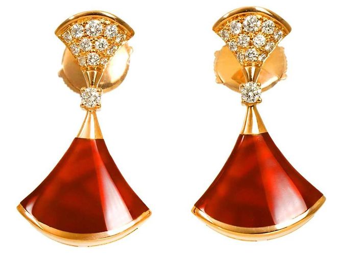 Bulgari Orecchini Bvlgari Diva's Dream in corniola e diamanti