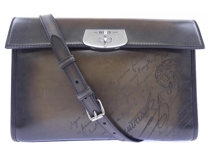 Bolsa de Ombro Berluti Emo Messenger