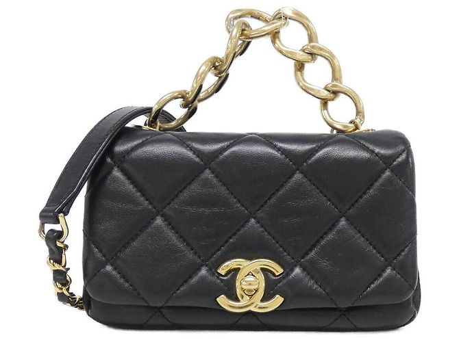 Mini borsa Chanel in pelle d'agnello