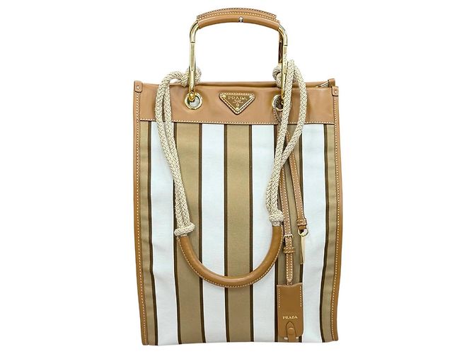 Prada Canvas Tote Bag