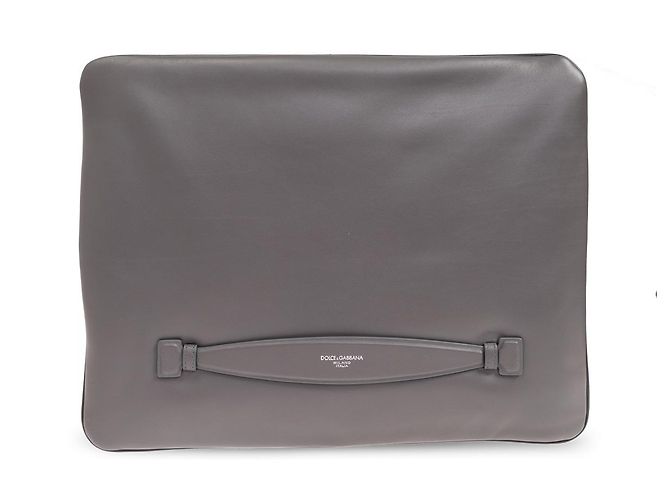 Dolce & Gabbana Porte-documents en cuir gris
