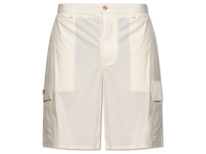 Dolce & Gabbana Cargo Shorts aus Baumwolle Creme