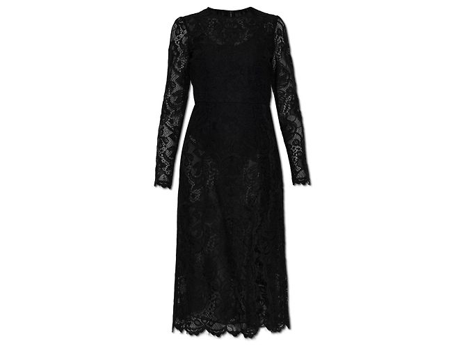 Dolce & Gabbana Schwarzes Spitzenkleid
