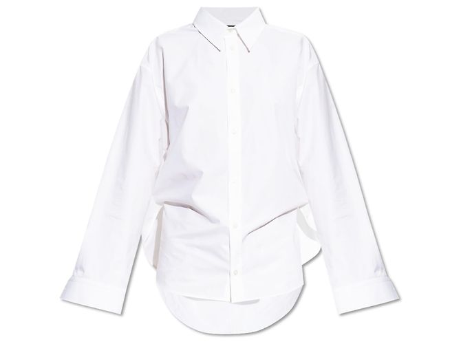 Balenciaga Camisa de algodão com corte largo
