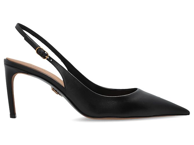 Dolce & Gabbana Schwarze Leder Slingback Heels