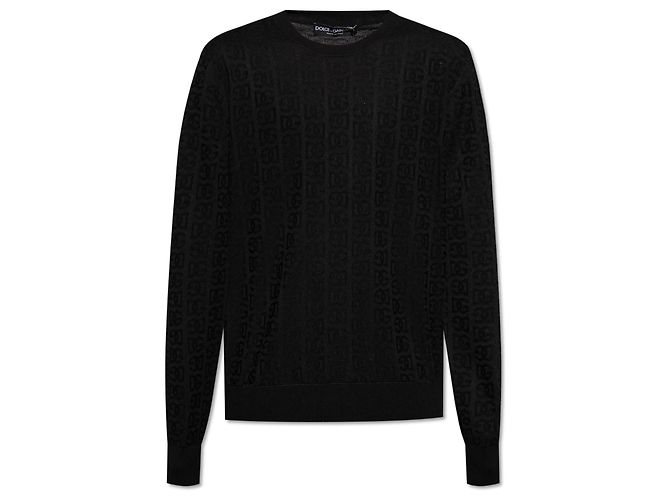 Dolce & Gabbana Pull en soie avec monogramme