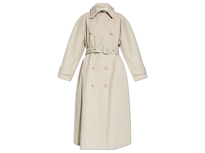 Dolce & Gabbana double-breasted beige coat
