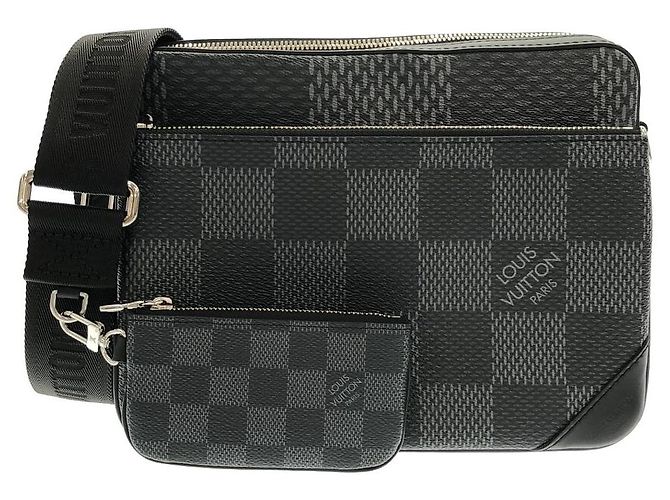 Borsa a tracolla Louis Vuitton Damier Graphite 3D Trio Messenger